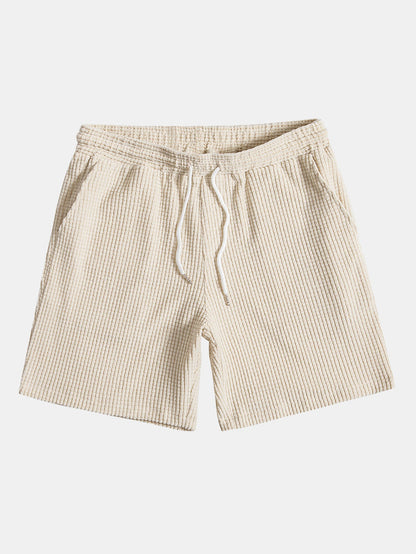 Waffle Drawstring Shorts