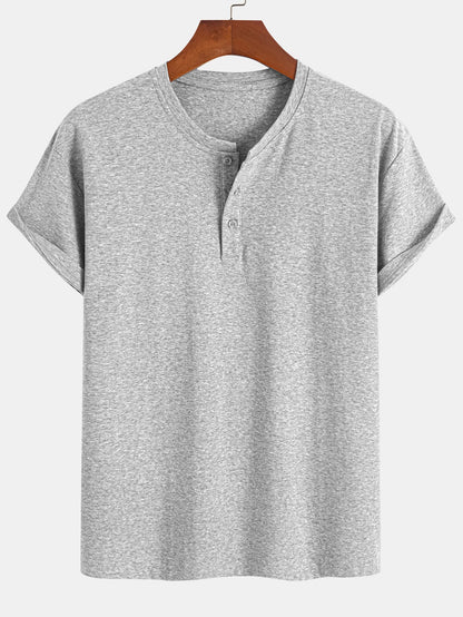 Cotton Henley T-Shirt