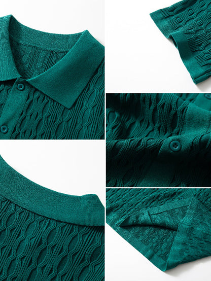Twisted Jacquard Knit Shirt