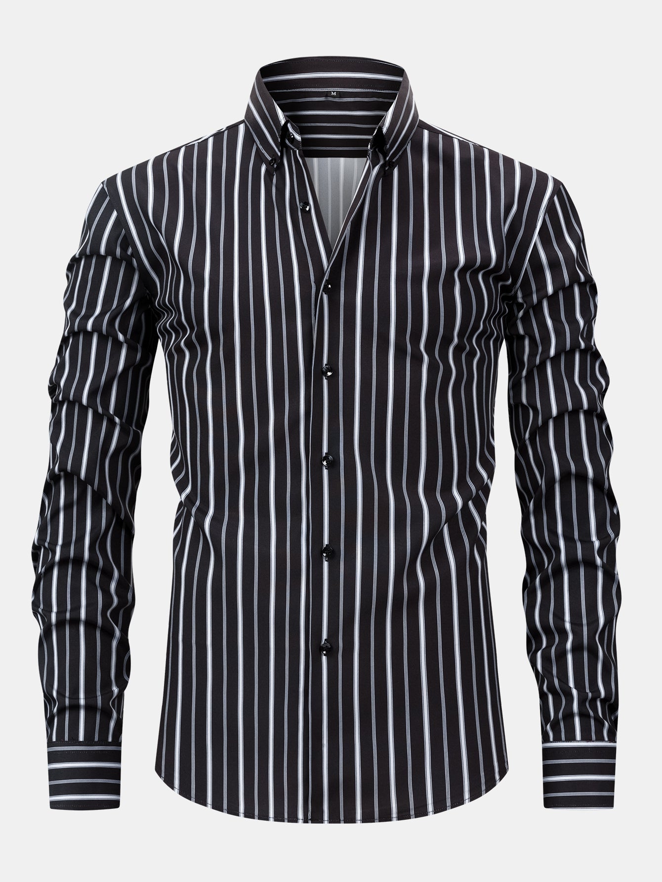 Long Sleeve Stripe Button Up Shirt