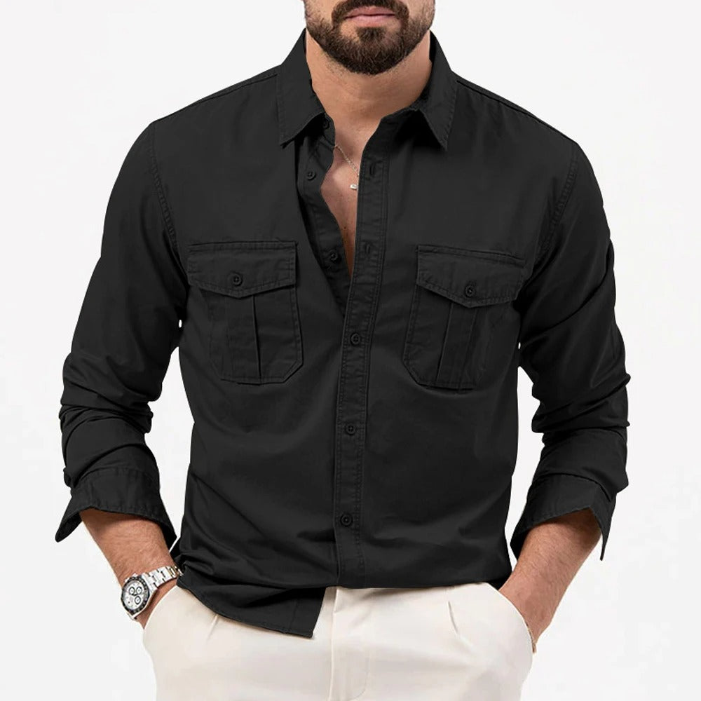 Relaxed Fit Button-Up Shirt