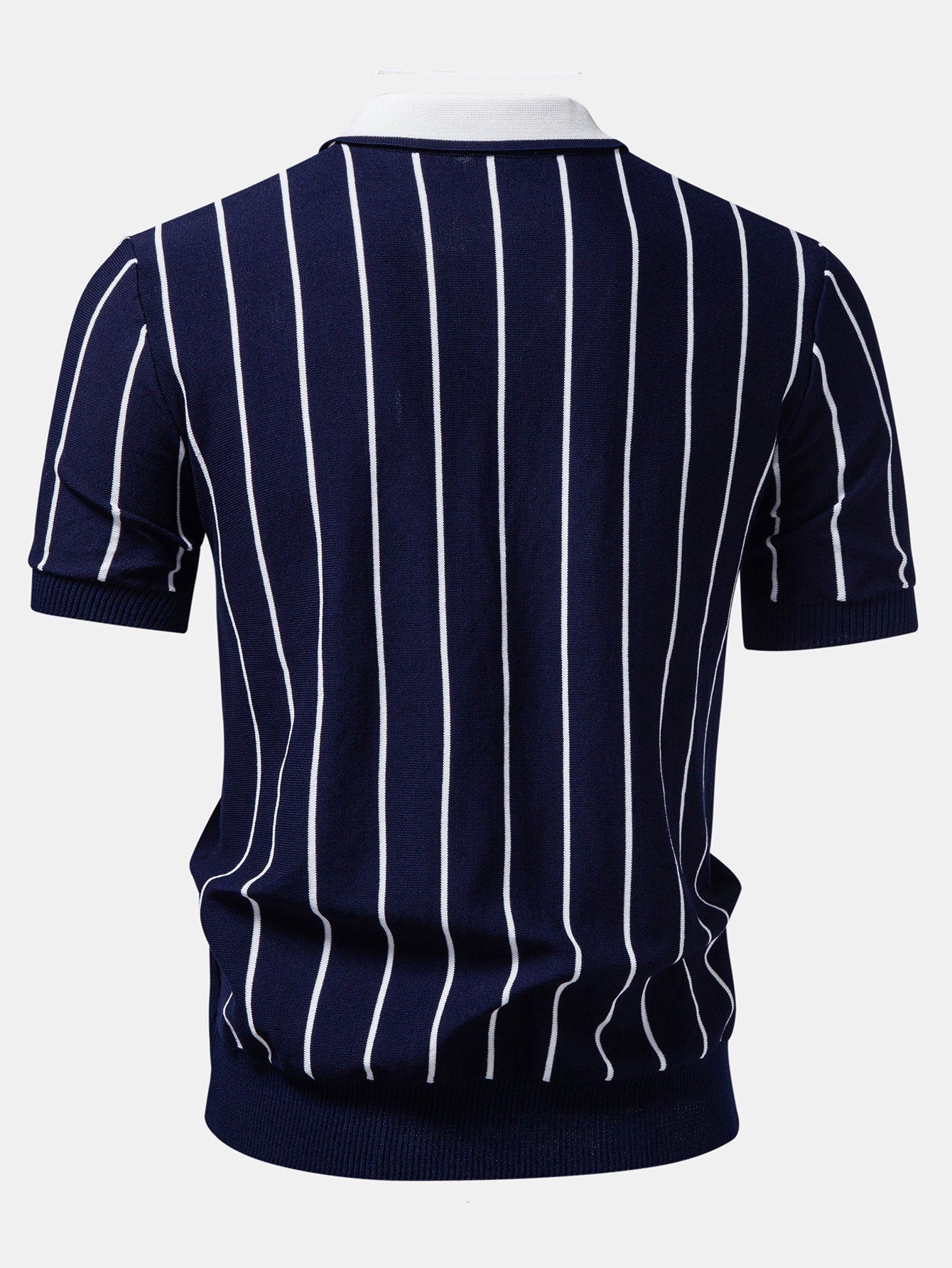 Stripe Button Up Knit Shirt