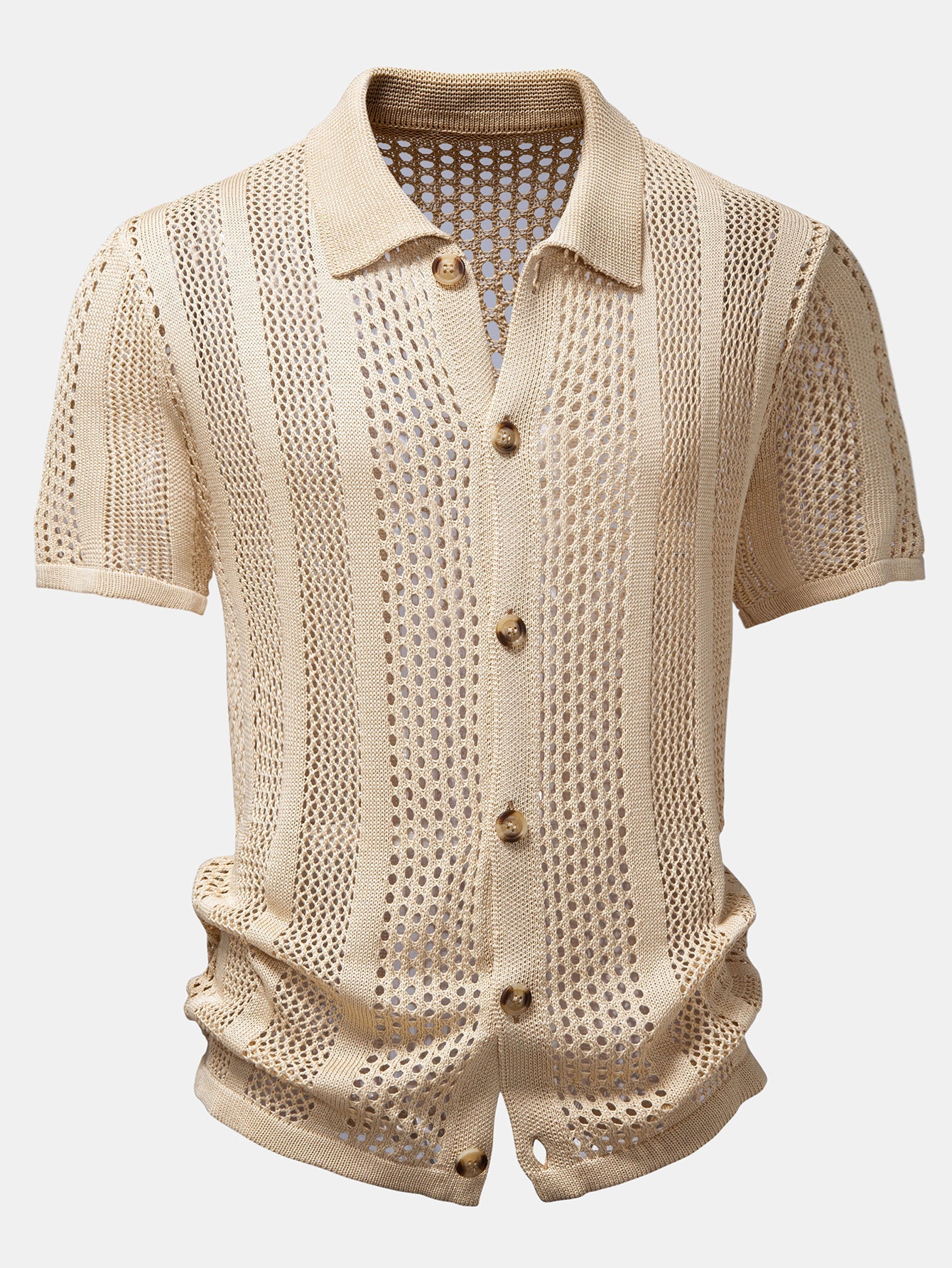 Crocheted Button Up Shirt