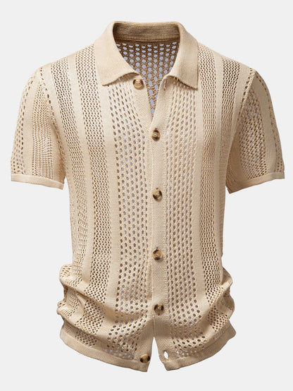 Crocheted Button Up Shirt