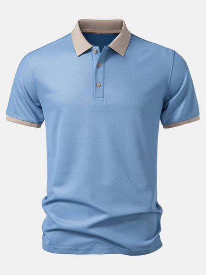 Contrast Collar Polo