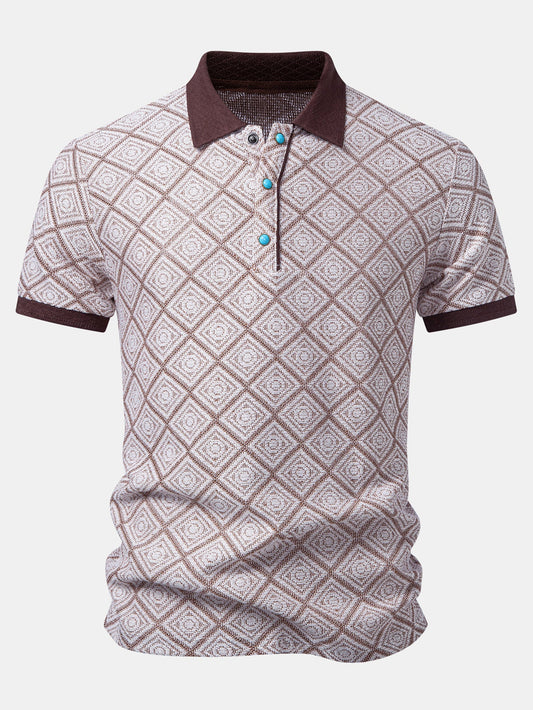 Geometry Jacquard Polo