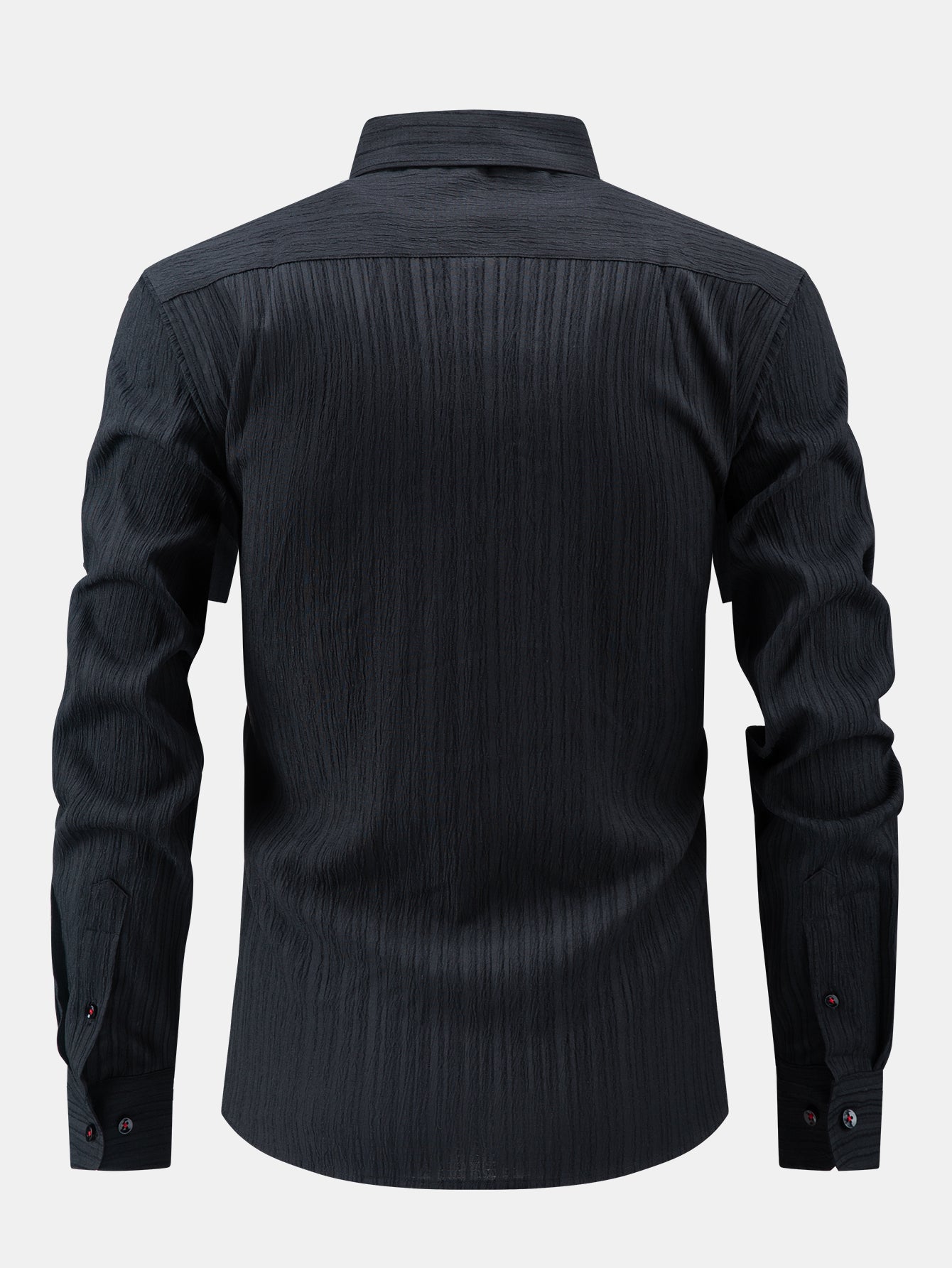 Long Sleeve Crinkle Button Up Shirt
