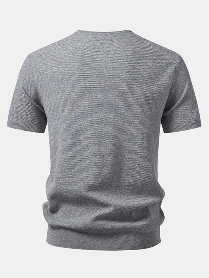 V-Neck Knit T-Shirt