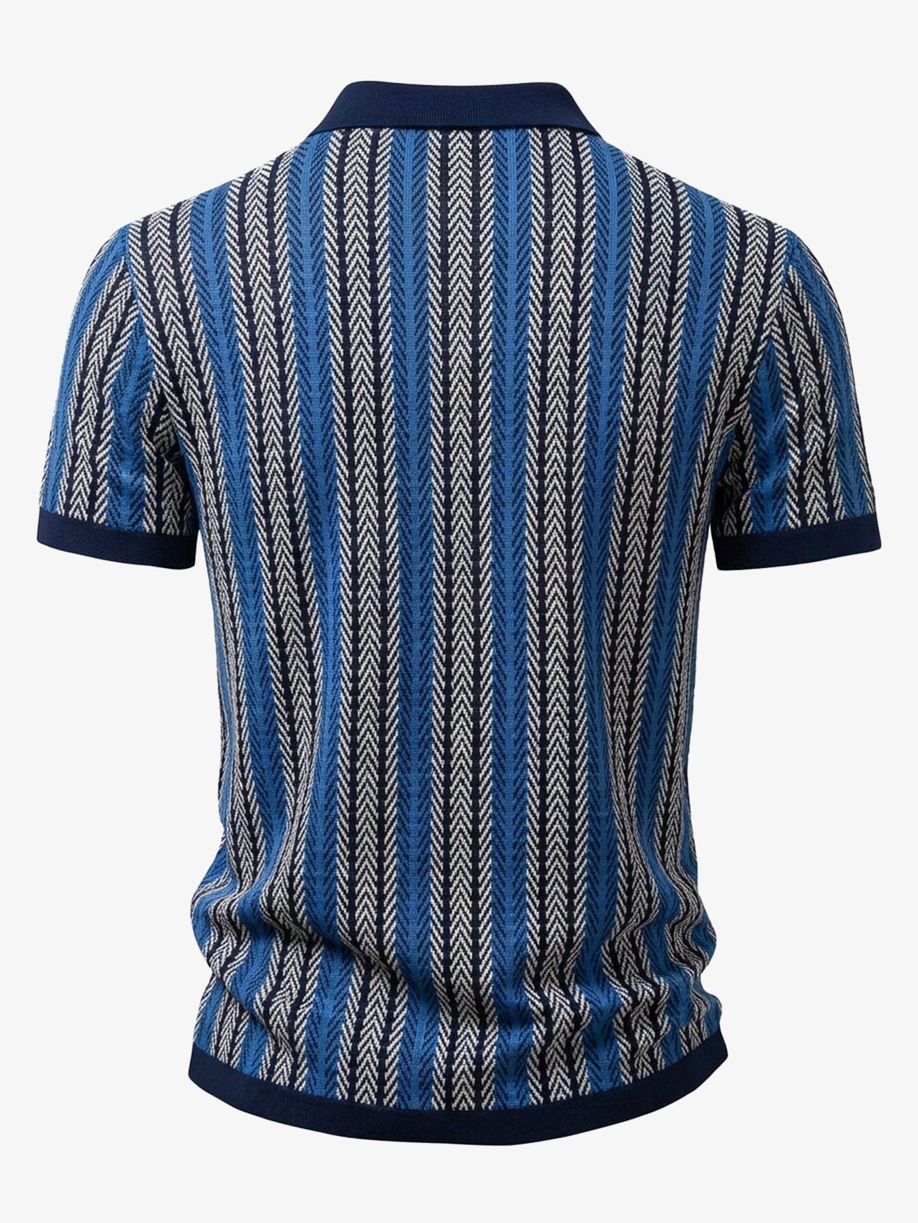 Retro Geometric Knit Shirt
