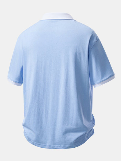 Relax Fit Contrast Cotton Polo