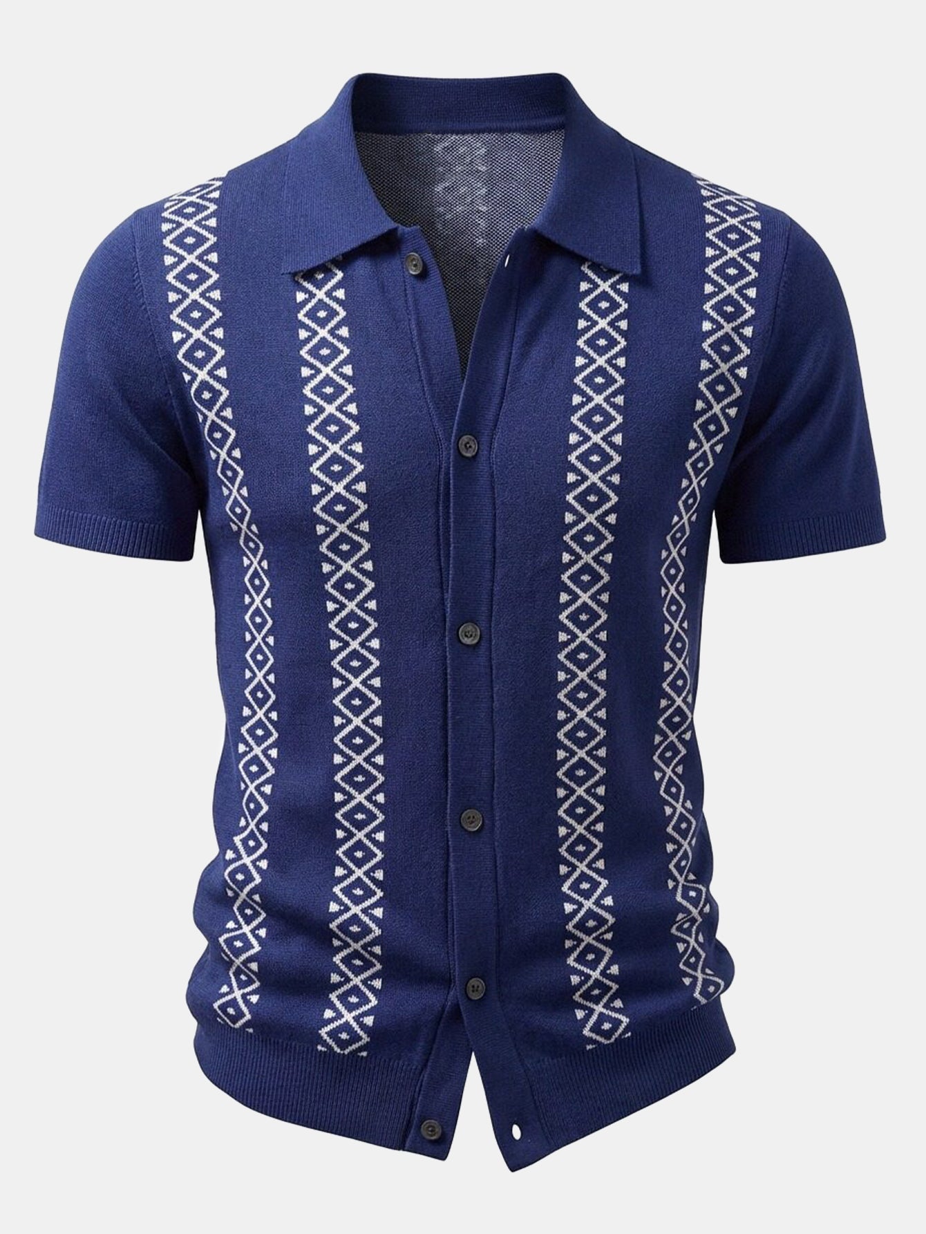 Geometric Knit Shirt