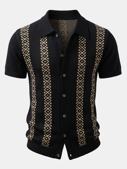 Geometric Knit Shirt