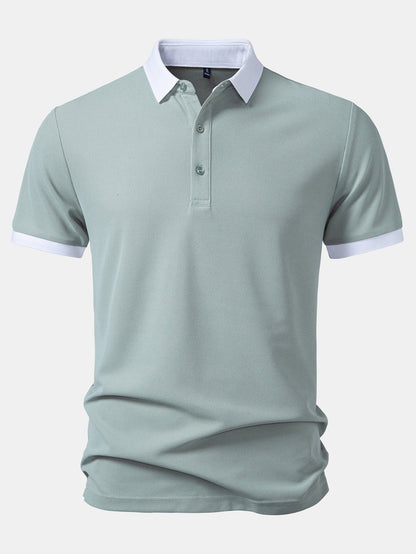 Contrast Collar Polo