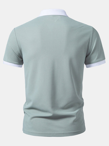 Contrast Collar Polo
