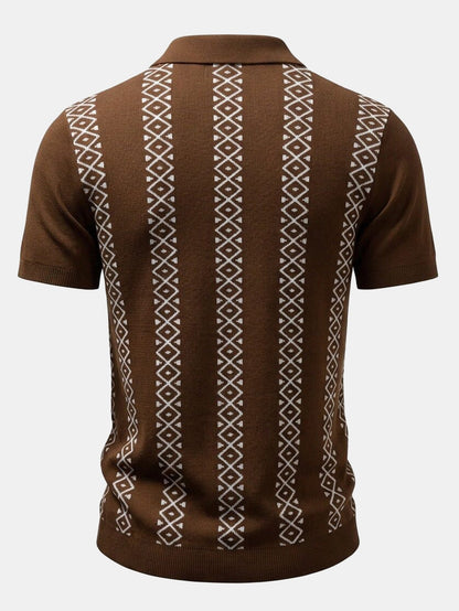 Geometric Knit Shirt