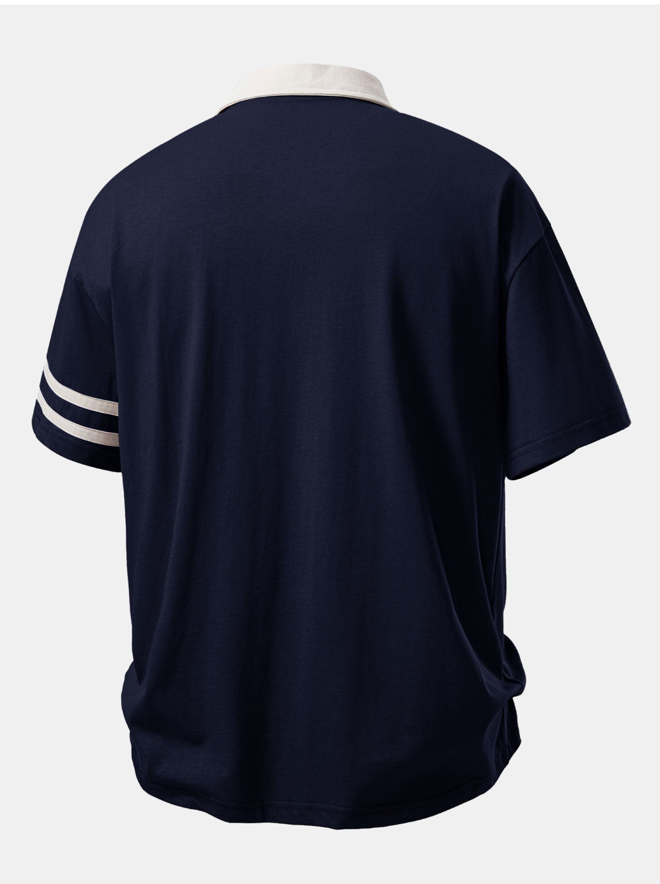 Relax Fit Milano Print Contrast Collar Polo Shirt