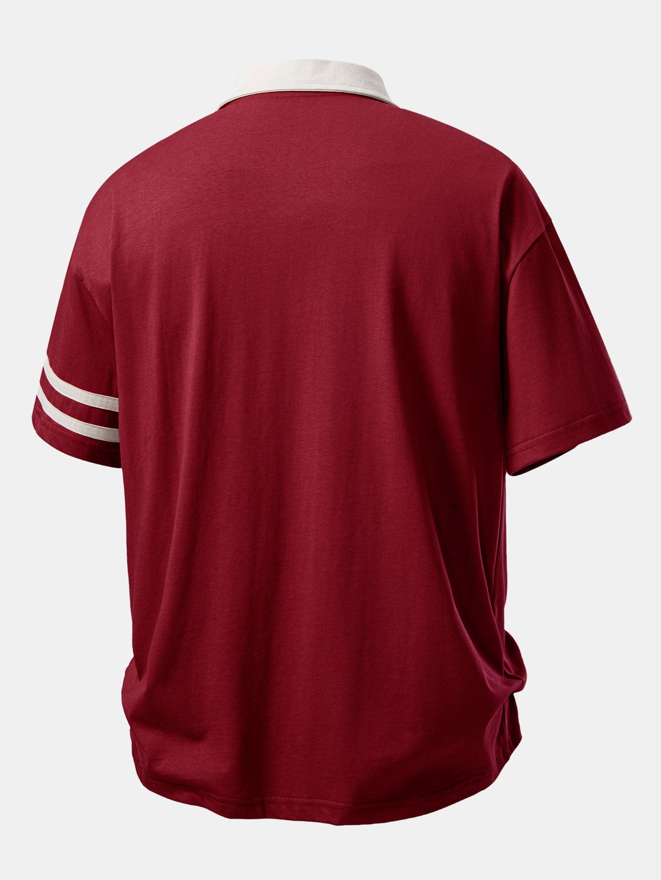 Relax Fit Vintage Car Print Contrast Collar Polo Shirt