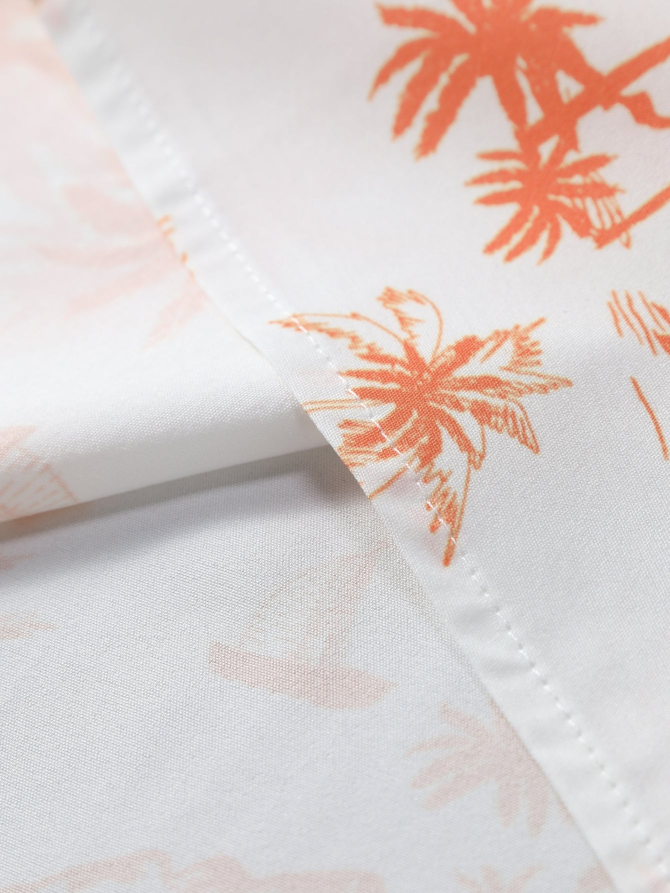 Palm Tree Print Button Up Shirt