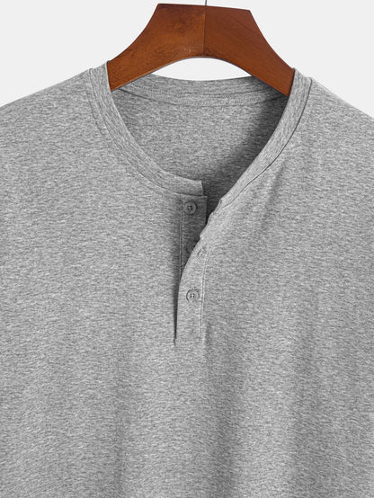 Cotton Henley T-Shirt