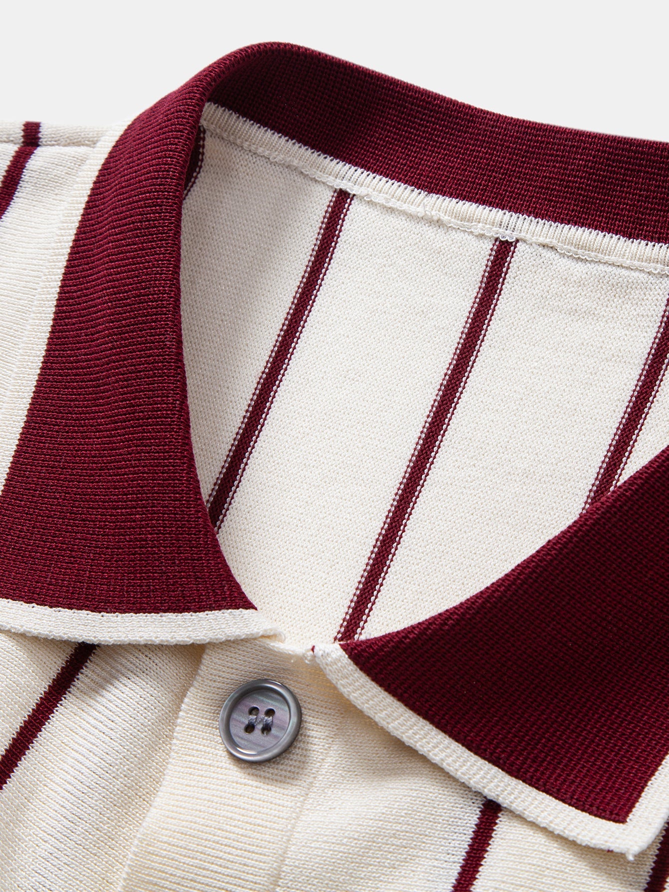 Stripe Button Up Knit Shirt