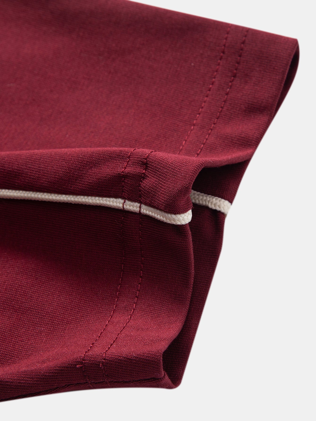 Contrast Piping V-Neck Raglan Sleeve T-Shirt