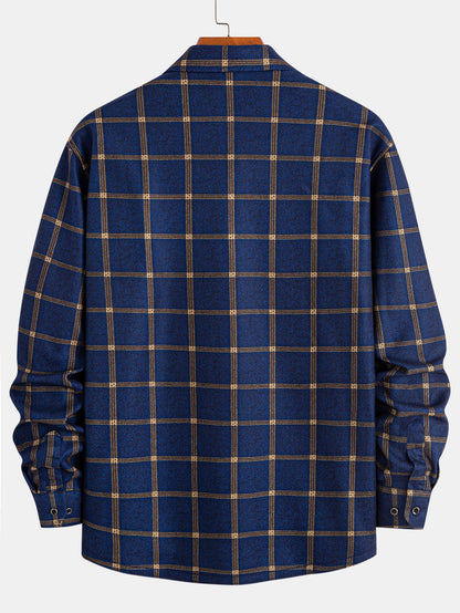 Flannel Fleece Lined Plaid Shirt