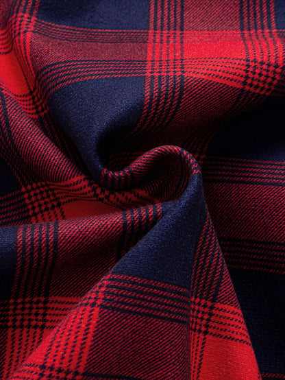 Flannel Fleece Lined Plaid Button Up Shirt