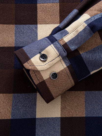 Flannel Fleece Lined Plaid Shirt