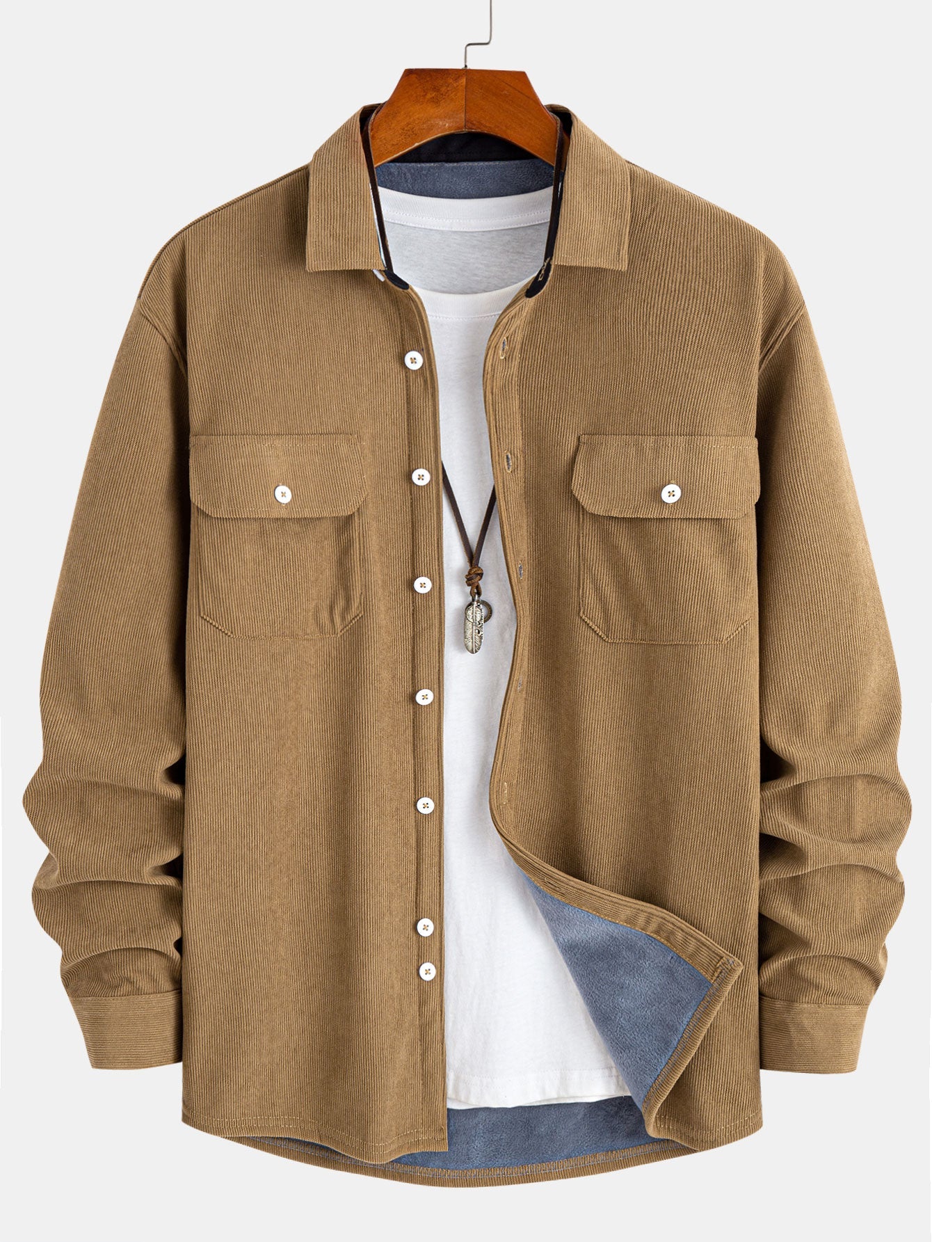 Plush Lined Corduroy Shirt