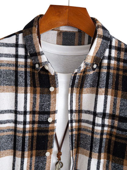 Flannel Plaid Button Up Shirt
