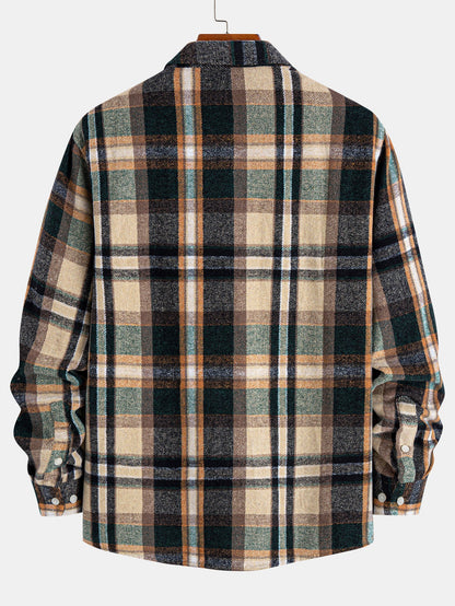Flannel Plaid Button Up Shirt