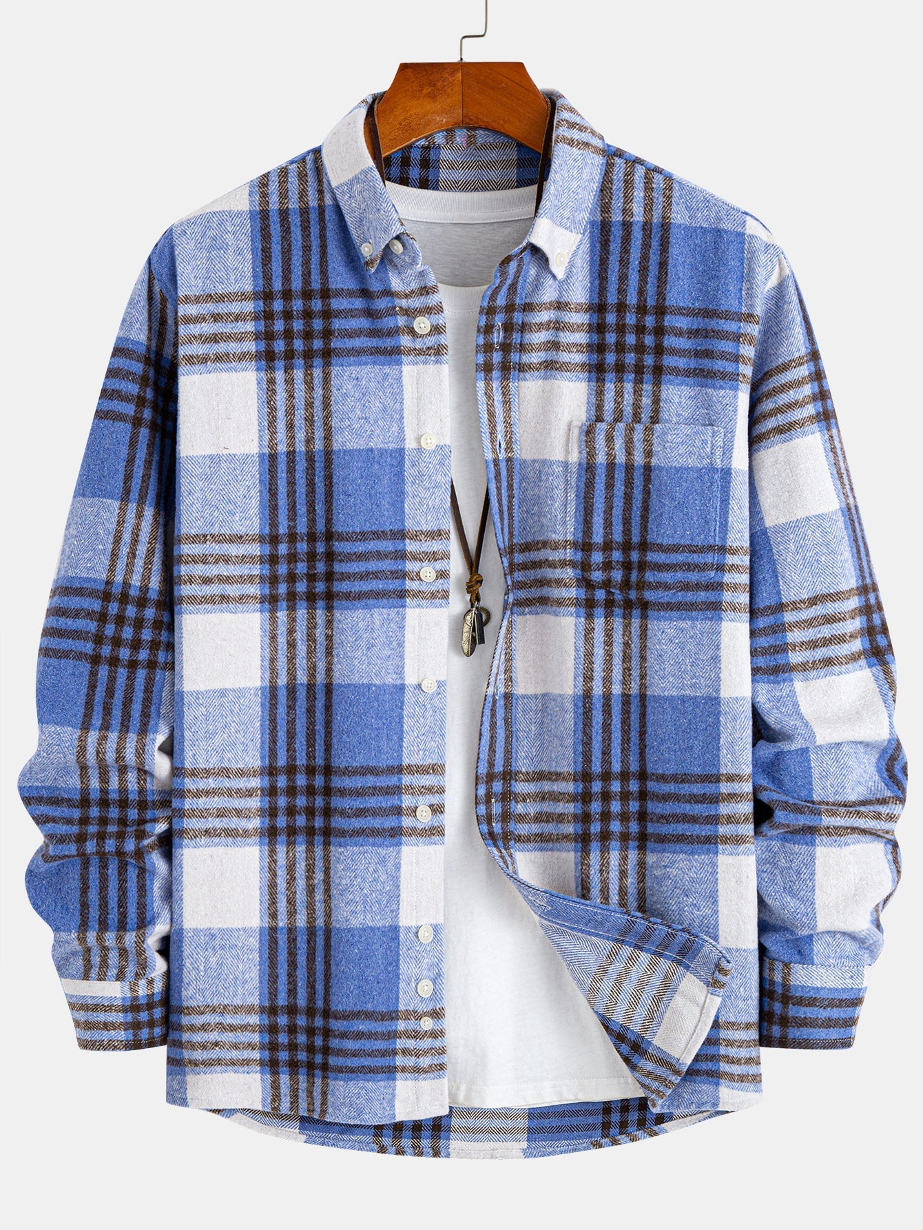 Flannel Plaid Button Up Shirt