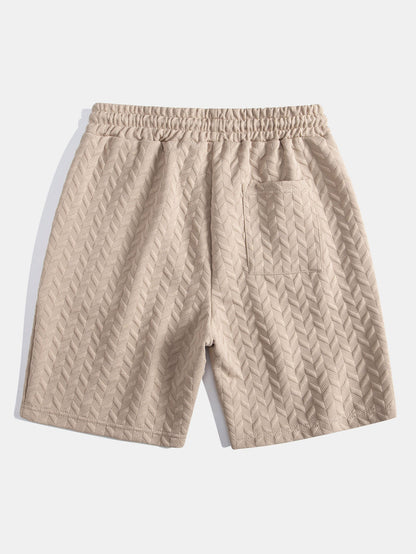 Geometric Jacquard Shorts