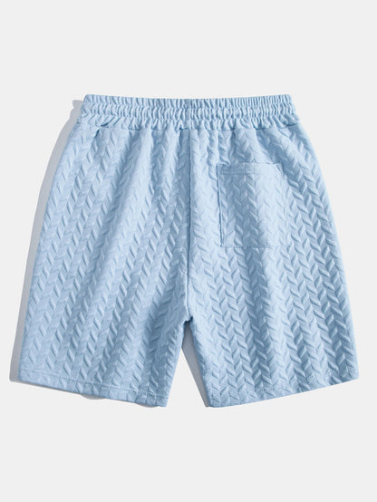3 Pieces Geometric Jacquard Shorts