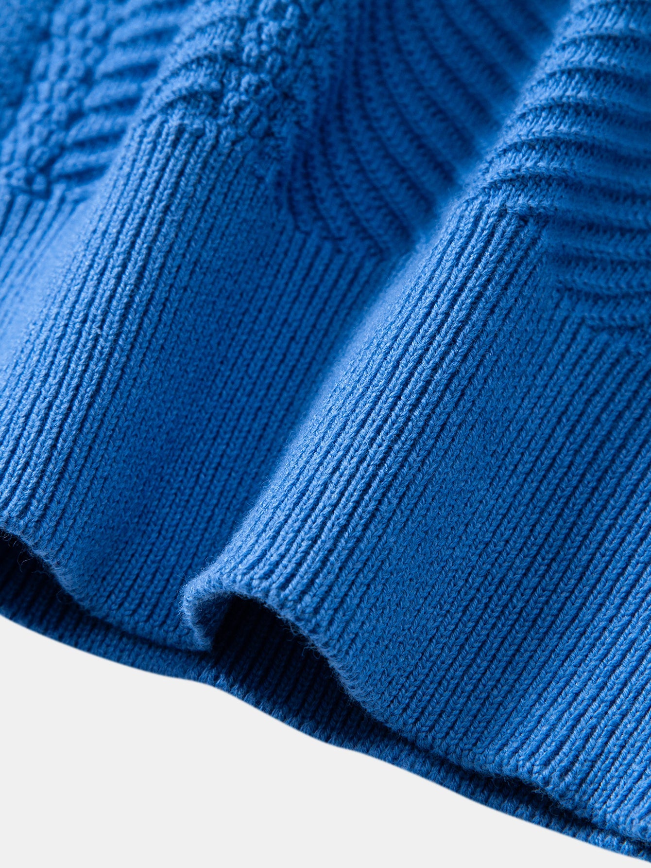 Long Sleeve Stripe V Neck Knit Polo Shirt
