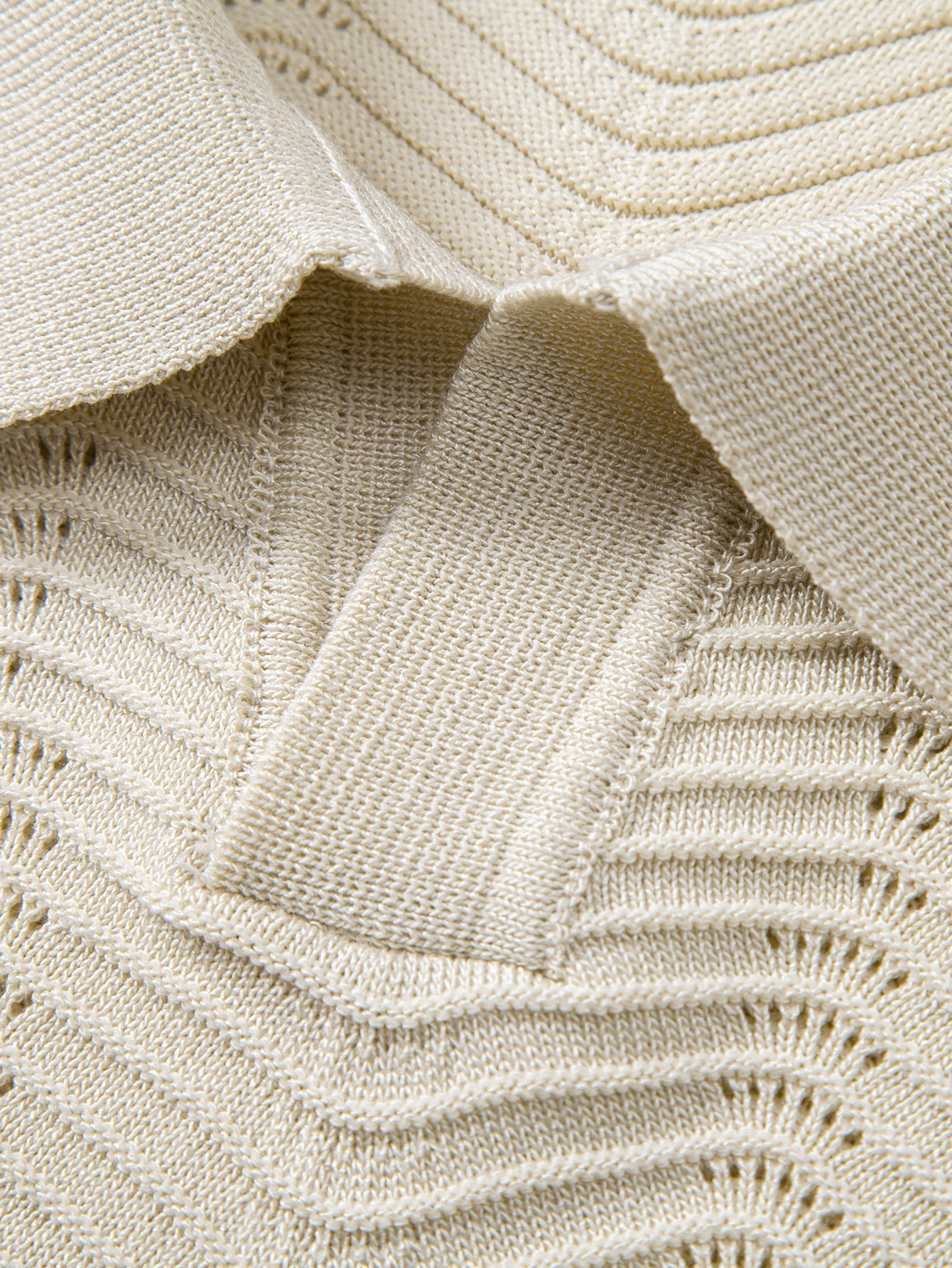 Wave Johnny Collar Knit Polo