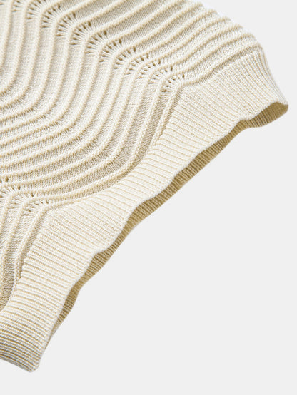 Wave Johnny Collar Knit Polo