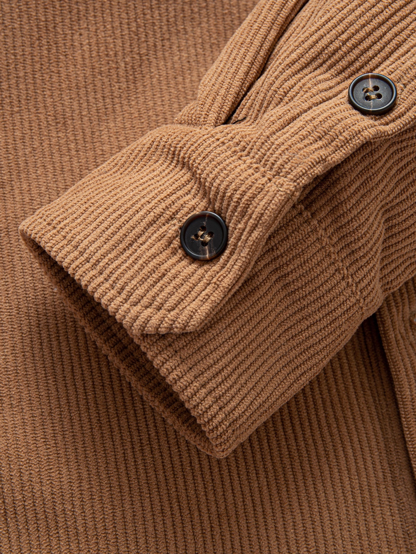 Teddy Lined Corduroy Button Up Overshirt