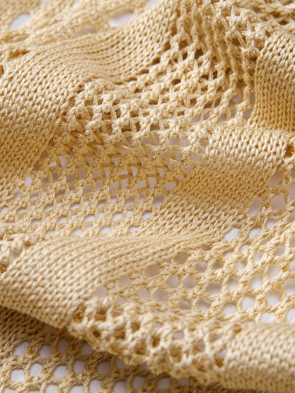 Crocheted Button Up Shirt