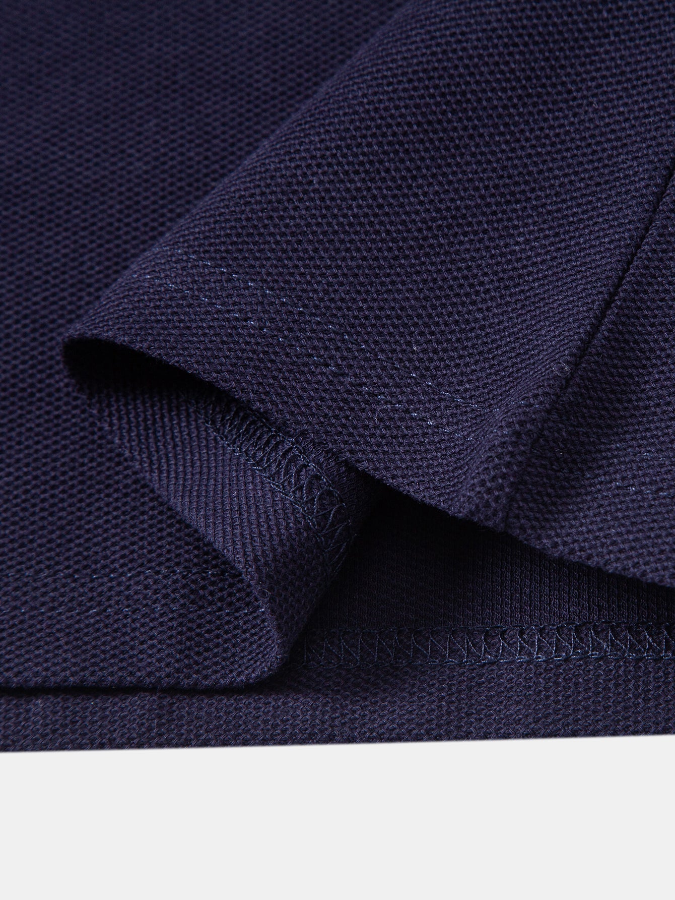 Contrast Trim Zipper Polo