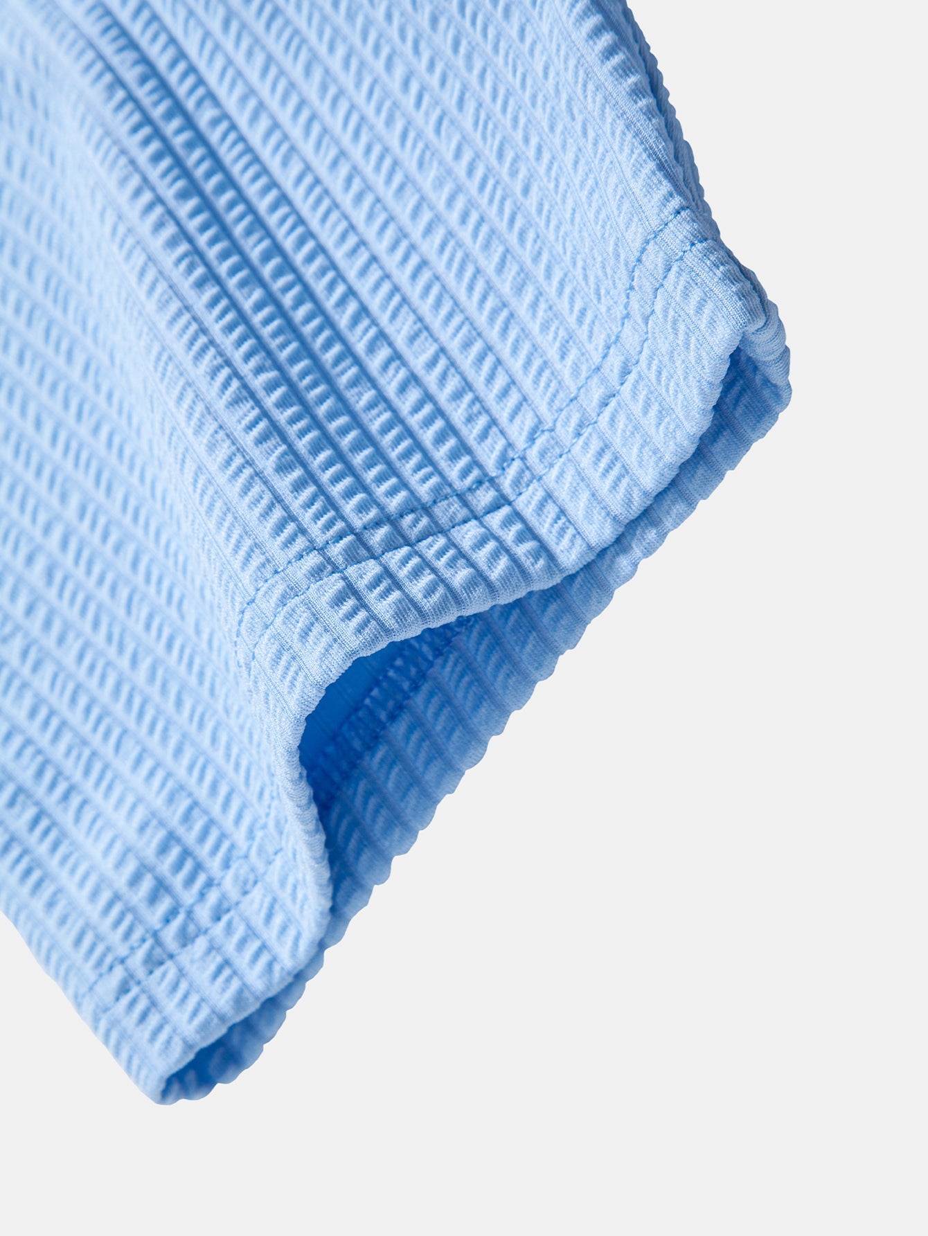 Ribbed Mock Neck T-Shirt