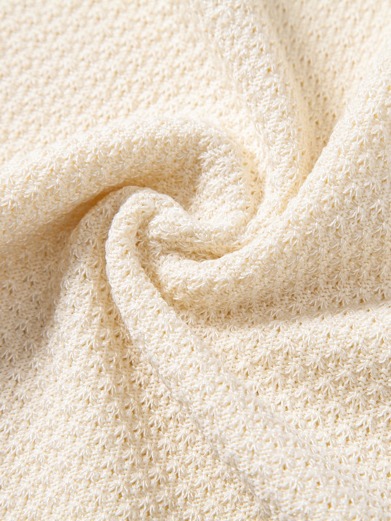 Contrast Trim Textured Knit T-Shirt