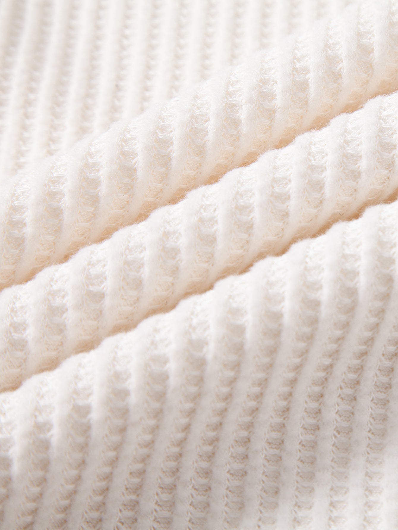 Contrast Knit Waffle Johnny Collar Polo