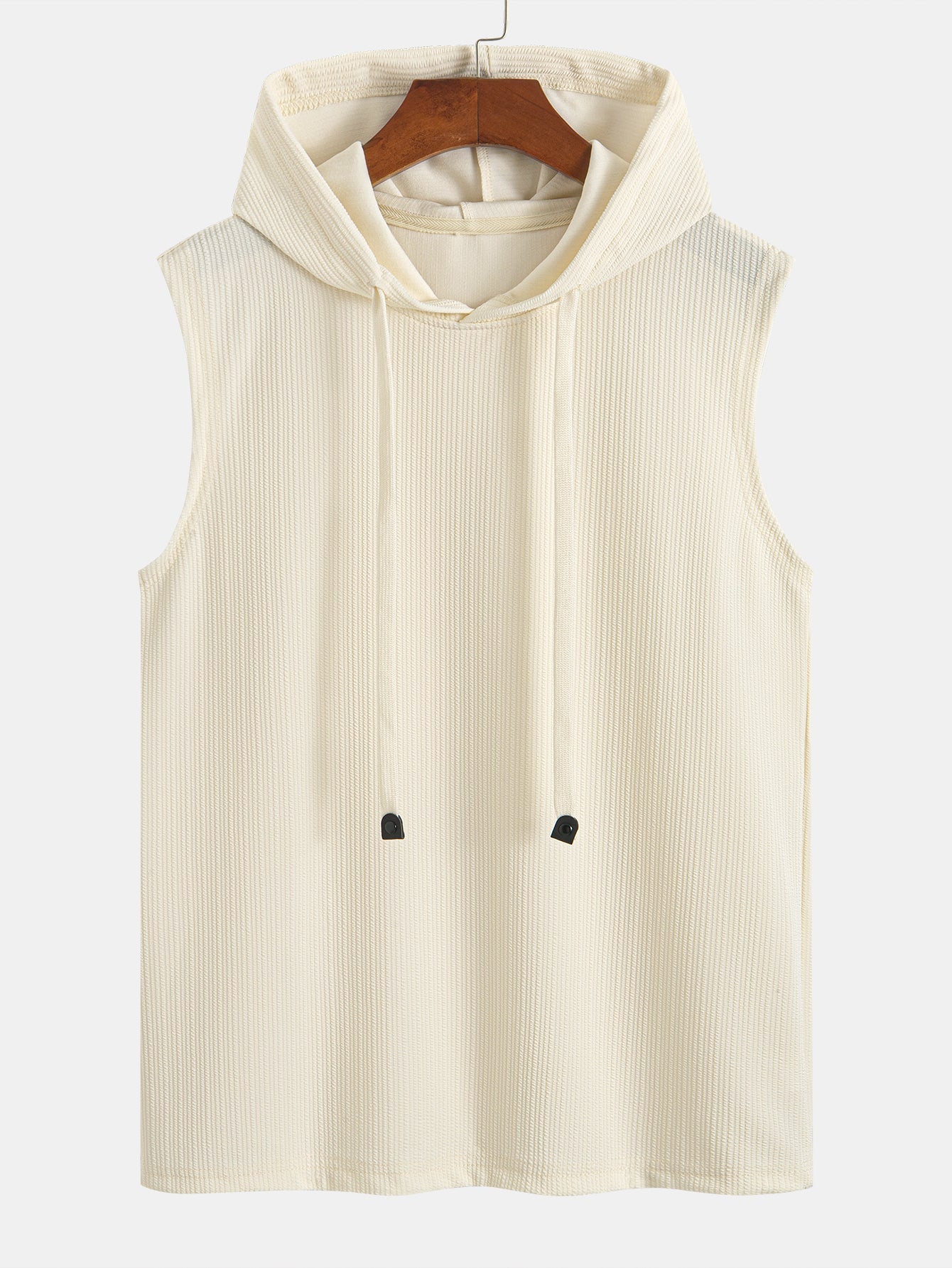 Ribbed Hooded Tank Top