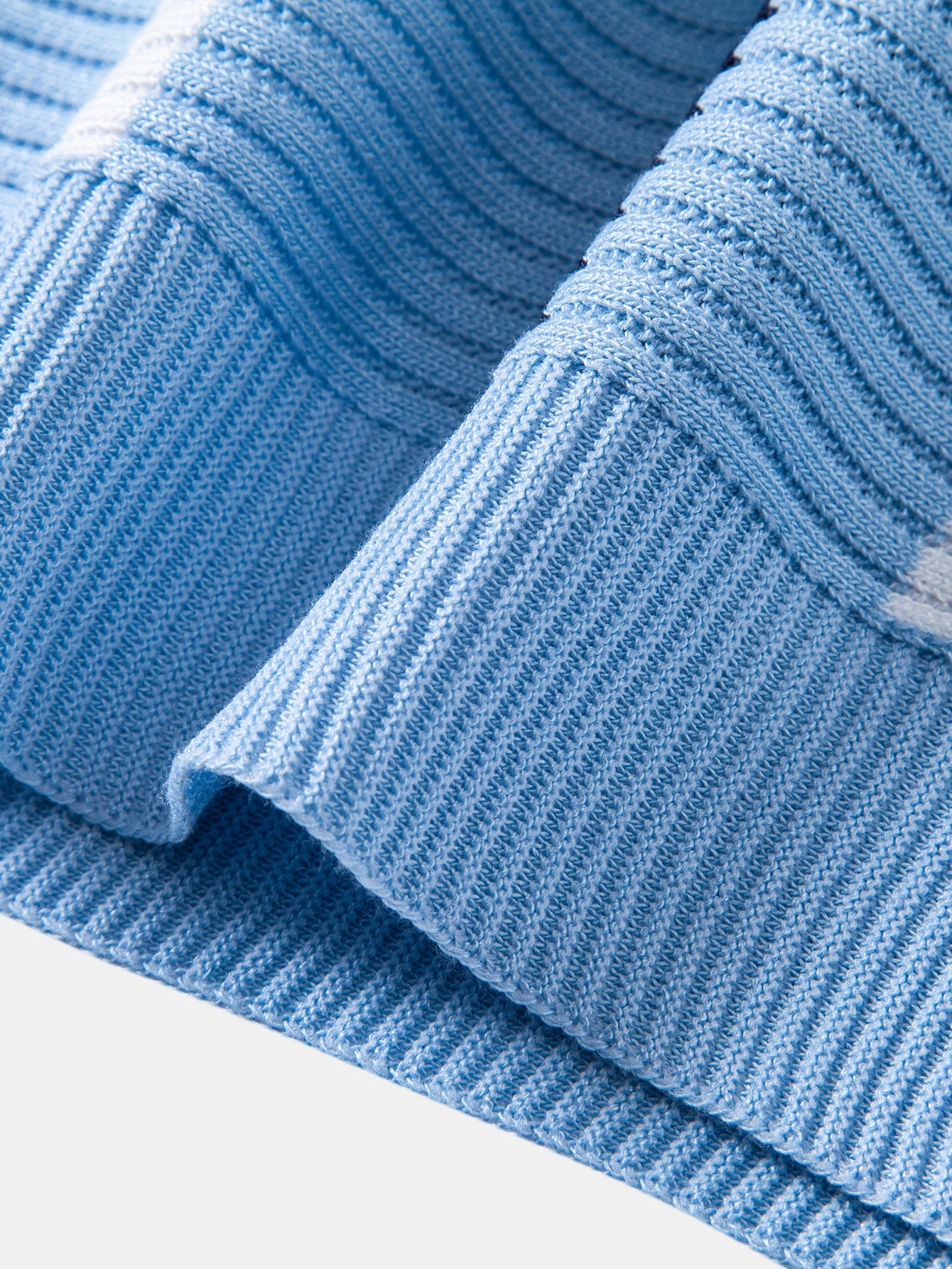 Stripe Textured Knit Polo