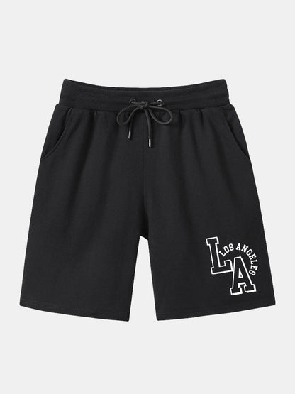 LA Print Mid Length Shorts