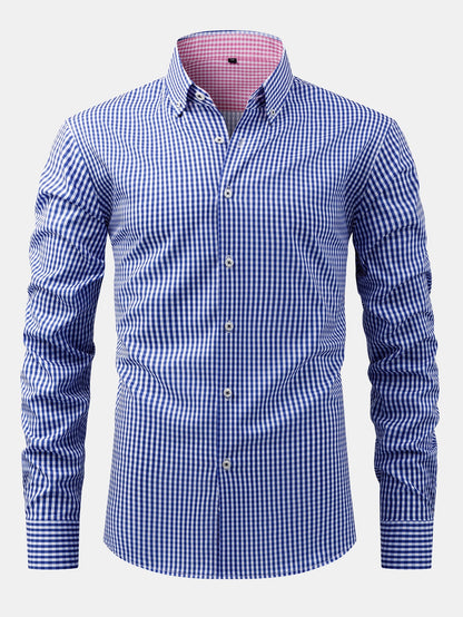 Long Sleeve Plaid Button Up Shirt