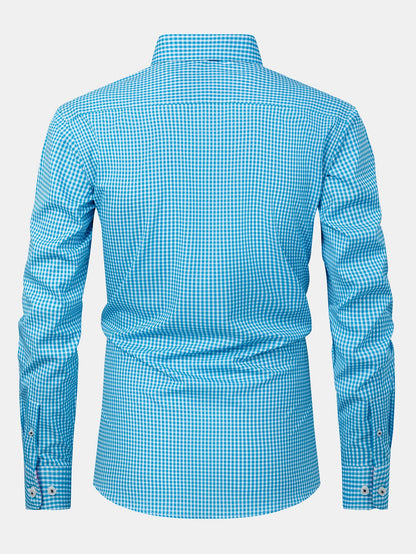 Long Sleeve Plaid Button Up Shirt