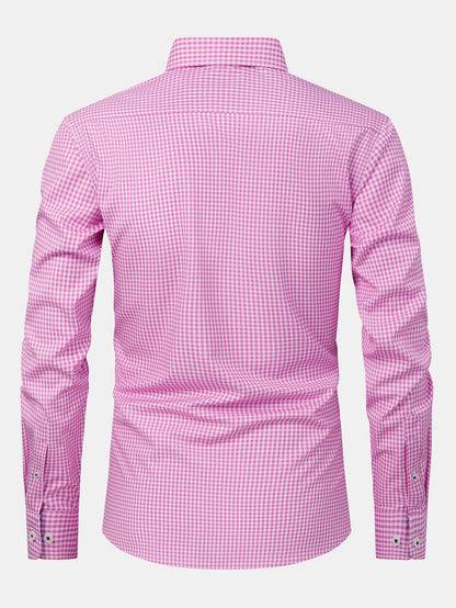 Long Sleeve Plaid Button Up Shirt