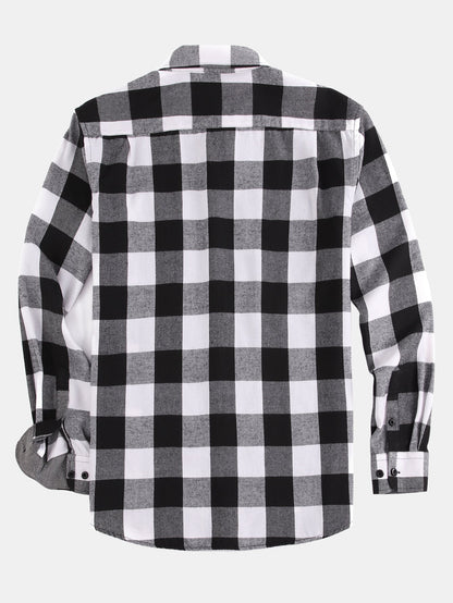 Flannel Plaid Button Up Shirt